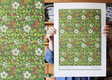 Load image into Gallery viewer, 'Wild Rose' in green, Giclée Print
