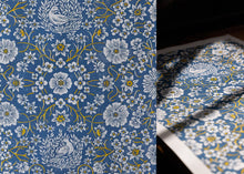 Load image into Gallery viewer, 'Cosmos & Clover'; letterpressed lino poster