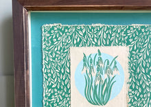 Load image into Gallery viewer, 'Snowdrop', framed artwork