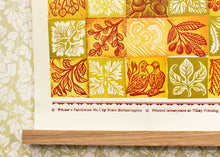 Load image into Gallery viewer, 'Printer's Patchwork No.1', letterpressed lino print