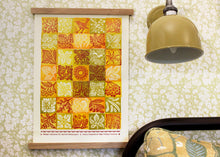 Load image into Gallery viewer, 'Printer's Patchwork No.1', letterpressed lino print