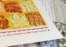 Load image into Gallery viewer, &#39;Printer&#39;s Patchwork No.1&#39;, letterpressed lino print
