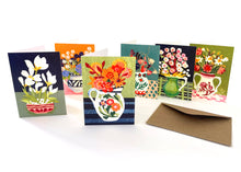 Load image into Gallery viewer, 'Flowers' set of six mini cards
