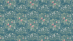 'Strawberry & Rose' Fabric