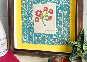 'Primrose', framed artwork