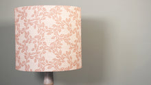 Load image into Gallery viewer, &#39;Filigree&#39; Drum Shade in pale blush
